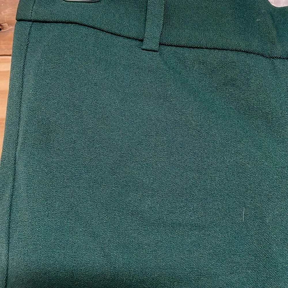 J. Crew Stretch size 00 Forest Green Low-rise Crop Super Stretchy Dress Pants